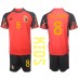 Cheap Belgium Youri Tielemans #8 Home Football Kit Children World Cup 2022 Short Sleeve (+ pants)